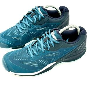 Mens Wilson Rush Pro 3.5 Tennis Shoes sz.10.5 Barrier Reef Like New